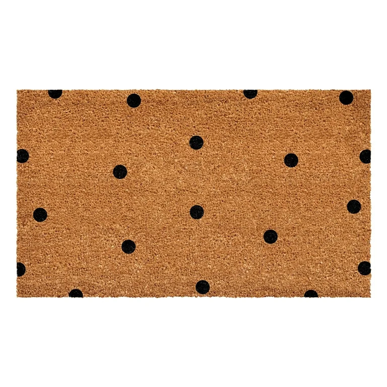 Calloway Mills 112191729 Black Polka-Dots Doormat 17" x 29" | Walmart (US)