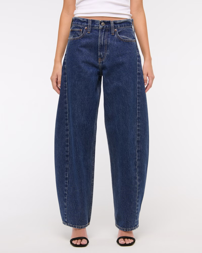 Mid Rise Barrel Jean | Abercrombie & Fitch (UK)