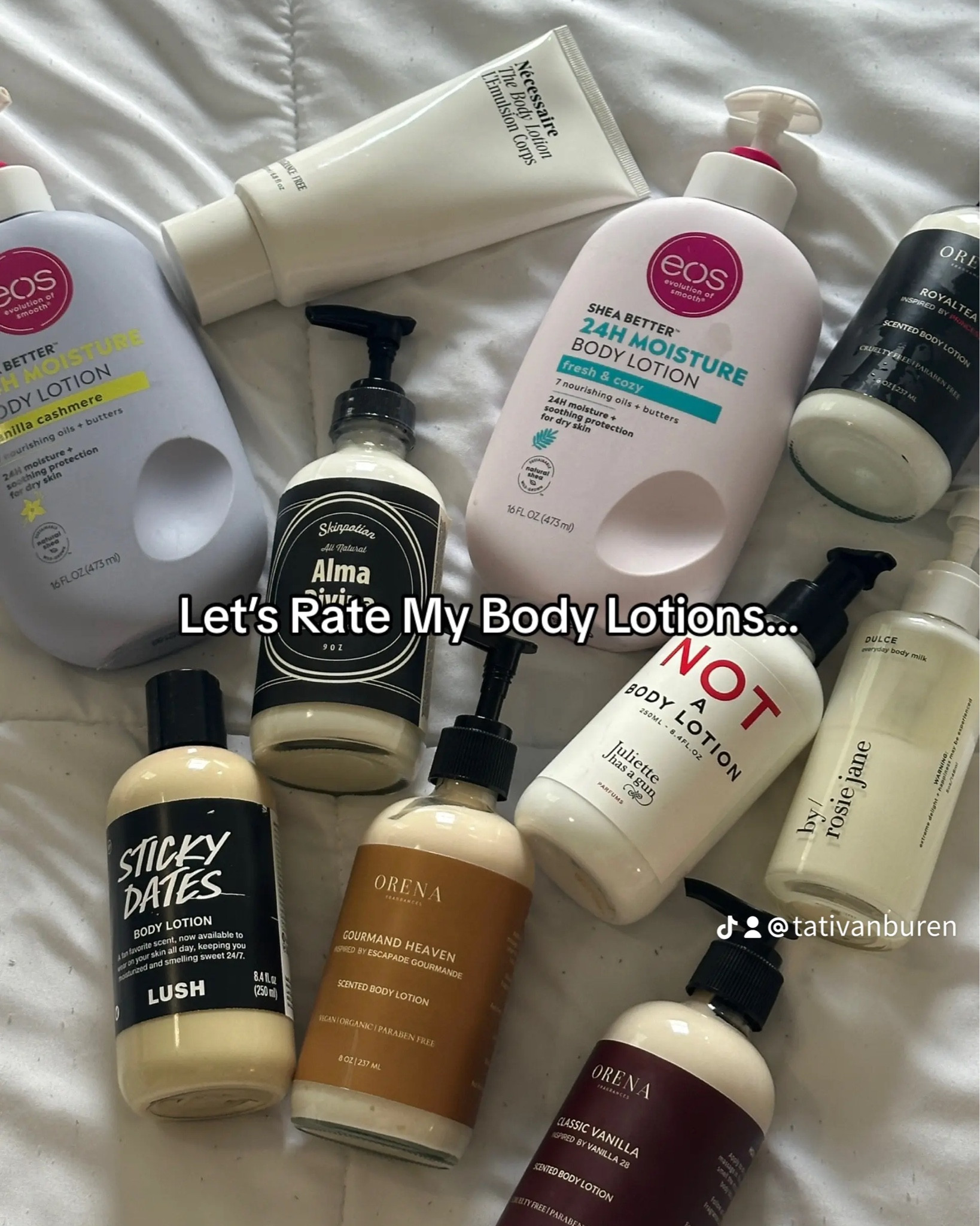 A few of my favorite body lotions + body milks 