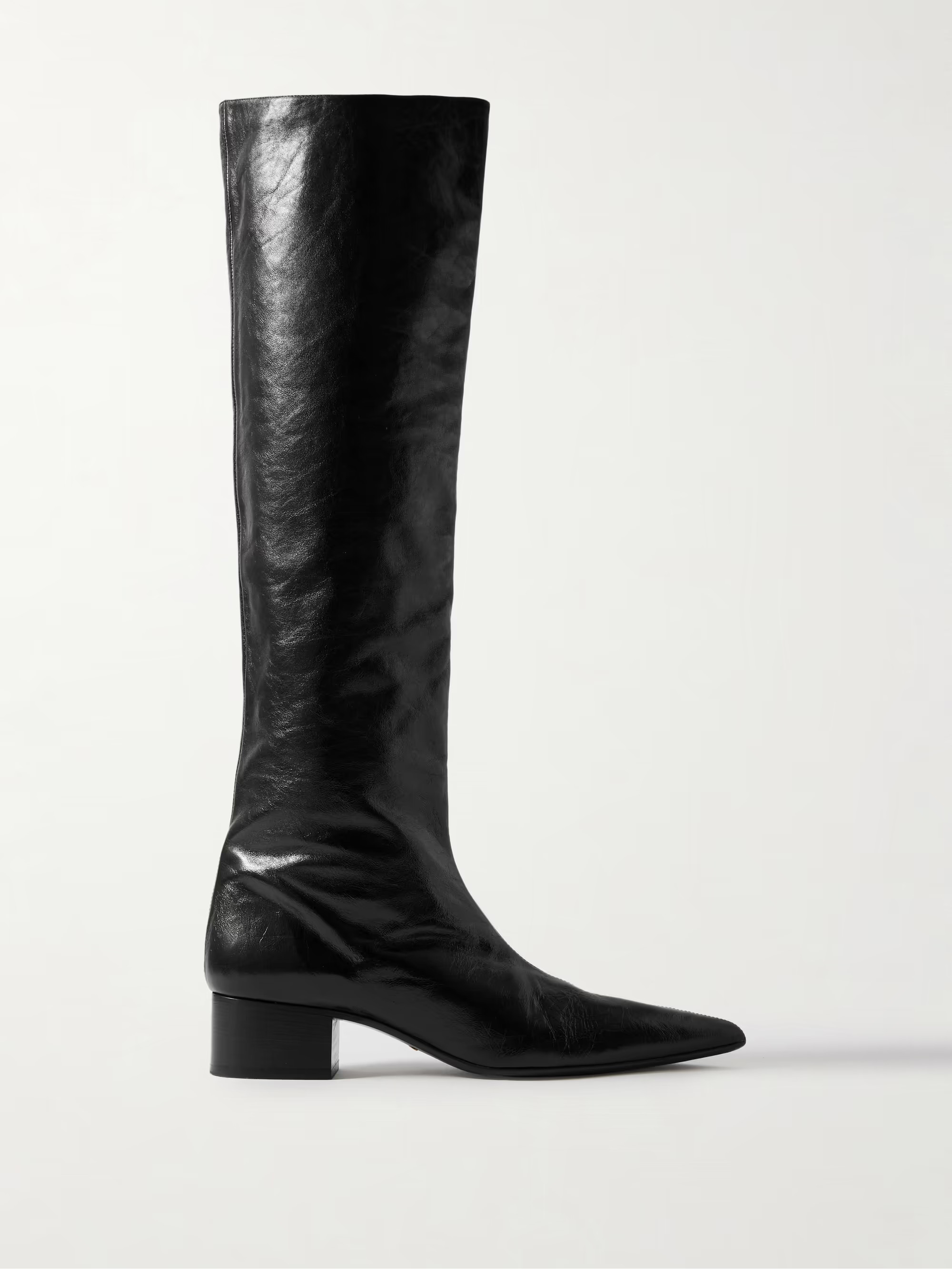 Andee crinkled-leather knee boots | NET-A-PORTER (UK & EU)