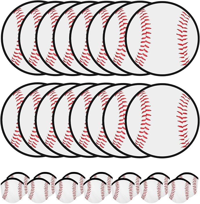 Mototo 30 PCS Foldable Flying Disc Fans, Baseball Foldable Disc Fan with Bag Folding Pocket Tools... | Amazon (US)