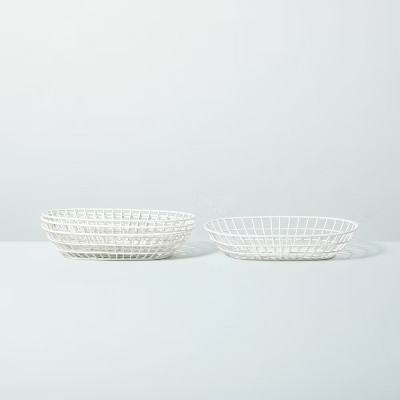 Wire BBQ Serve Basket Cream - Hearth & Hand™ with Magnolia | Target