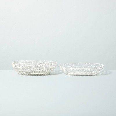 Wire BBQ Serve Basket Cream - Hearth &#38; Hand&#8482; with Magnolia | Target