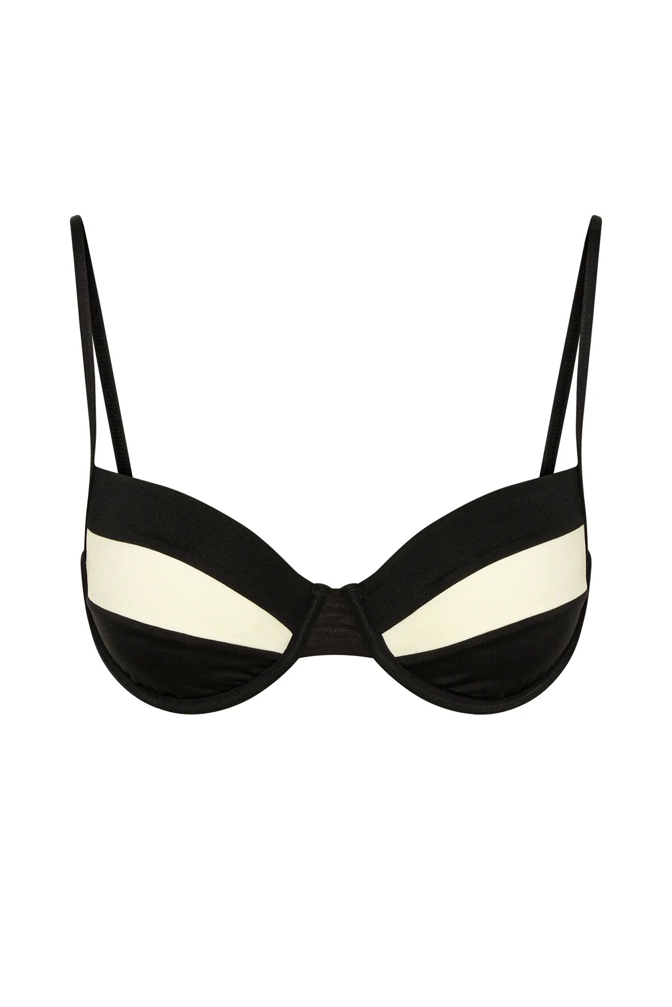 Malta Top - Black/Ivory | Monday Swimwear