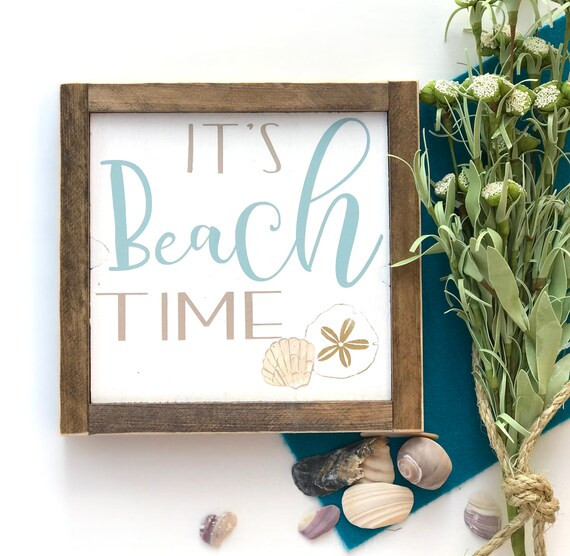 Its Beach Time | Beach Decor | Beach Signs | Summer Decor | Farmhouse Sign | Farmhouse Decor | Su... | Etsy (US)