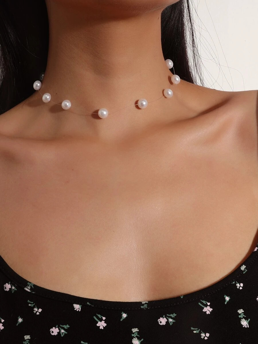 Faux Pearl Decor Necklace | SHEIN