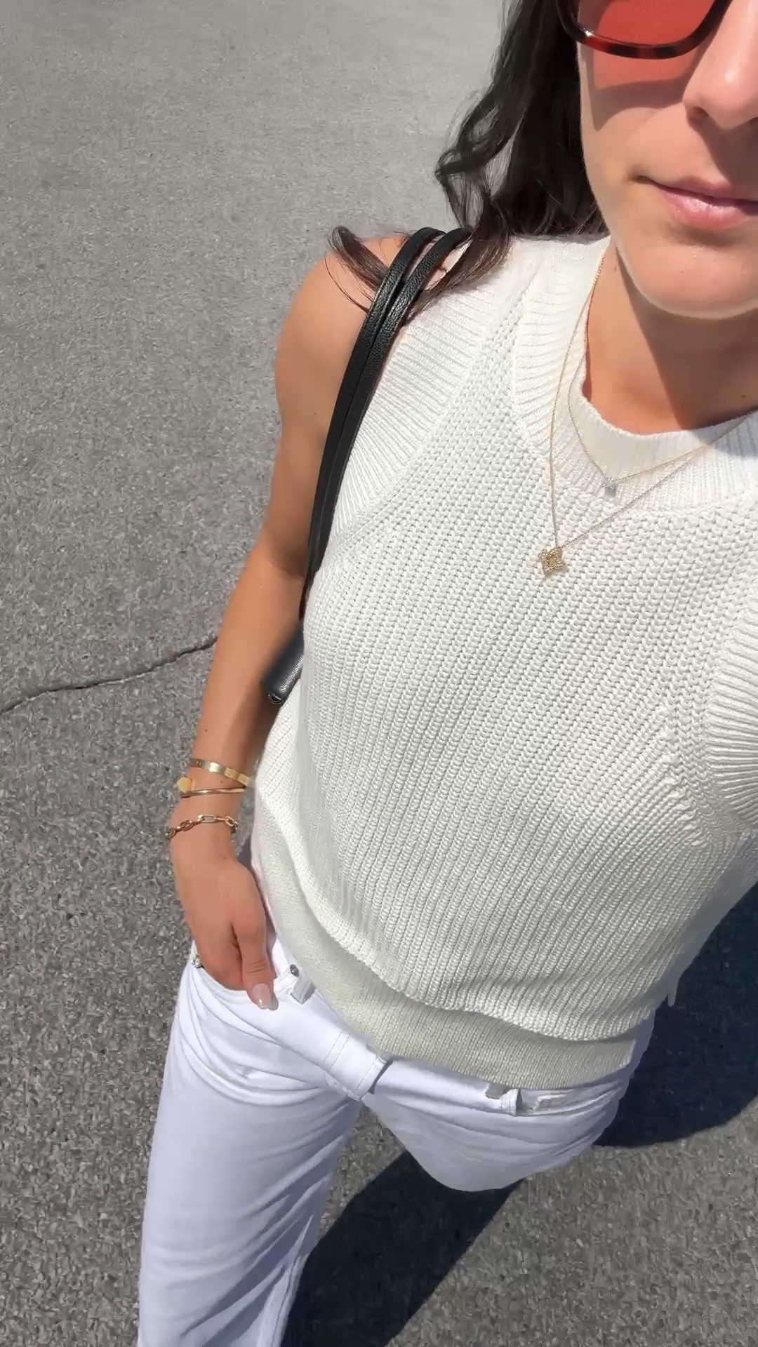 I love an all white spring outfit. White jeans are low rise and tts 26  

#LTKootd