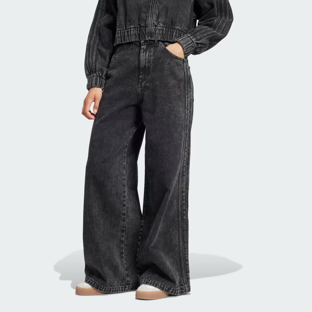 Premium Essentials Wide Leg Denim Pants | adidas (US)