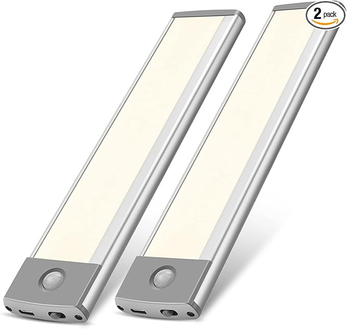 RXWLKJ 30-LED Under Cabinet Lights,USB Rechargeable Kitchen Night Light,Battery Operated Counter ... | Amazon (US)