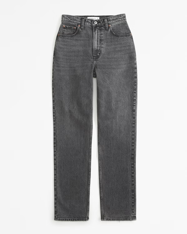 Curve Love Ultra High Rise 90s Straight Jean | Abercrombie & Fitch (US)