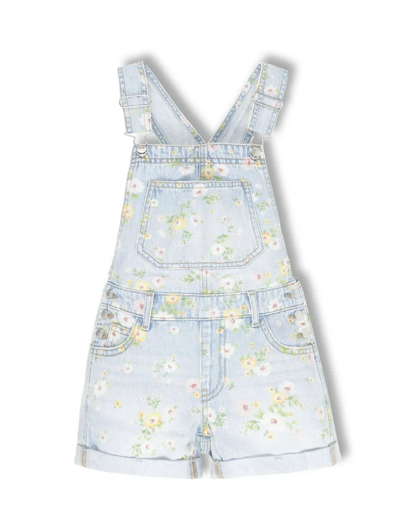 Wonder Nation Girls Denim Shortall, Sizes 4-18 | Walmart (US)