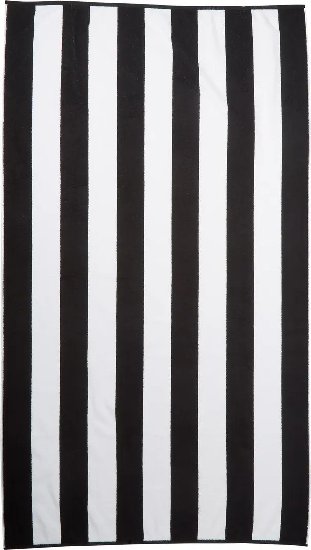 Marine Stripes Beach Towel - Black | Nordstrom Rack