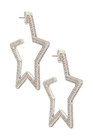 Pave Star Hoops
                    
                    Luv AJ | Revolve Clothing (Global)