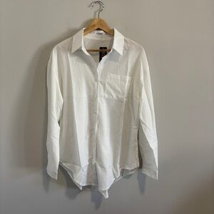 White Button Down Shirt with Pointed Collar | Poshmark