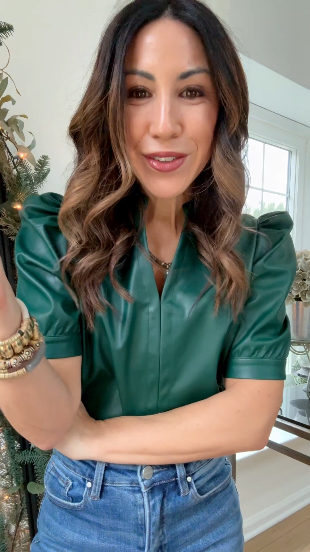 Jewelry code HOUSEOFLEO30. My collection with @shopalliebess is live! Beaded bracelets, heart necklace, bracelet, stack, gifts for women. Small green faux leather top.

#LTKHoliday #LTKFindsUnder50 #LTKGiftGuide