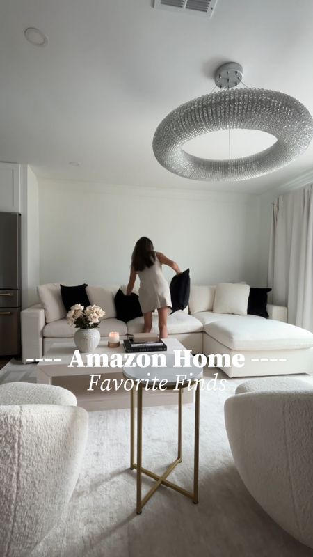 Favorite Amazon home finds, Amazon home accessories, faux flowers, coffee books, coffee table, sectional, boucle chairs 

#LTKhome #LTKstyletip