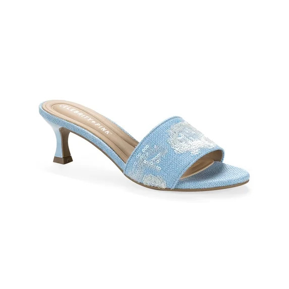 Celebrity Pink Women's Finesse Kitten Heel Sandals | Walmart (US)