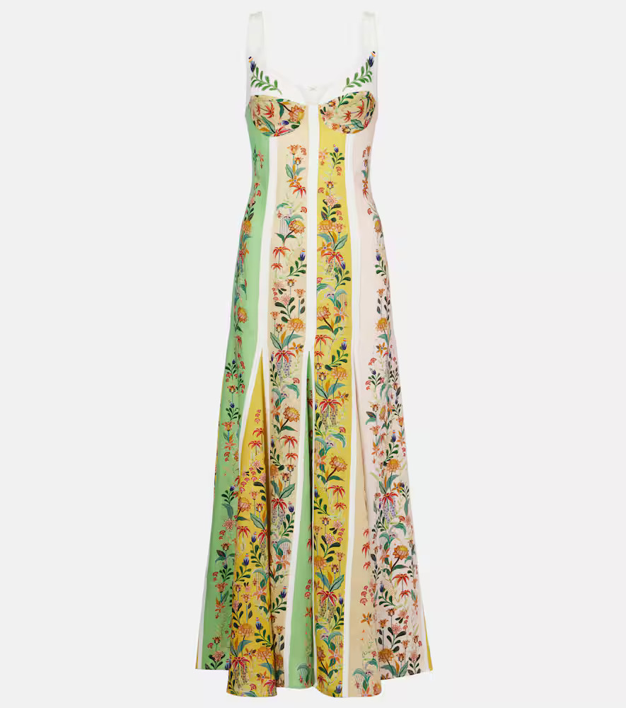 Farm Rio Floral linen-blend maxi dress | Mytheresa (US/CA)