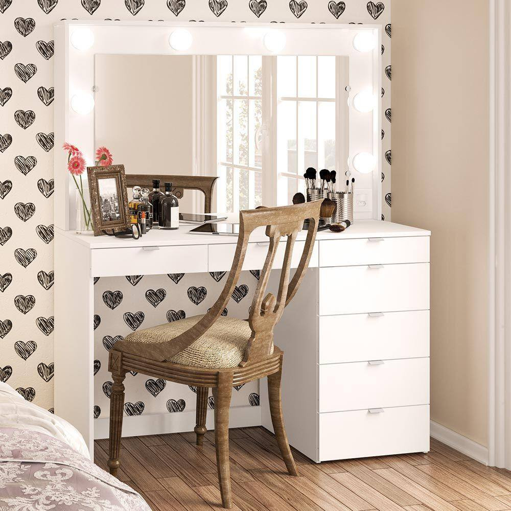 Penteadeira Camarim Las Vegas Branco Bp - Politorno | Casas Bahia (BR)