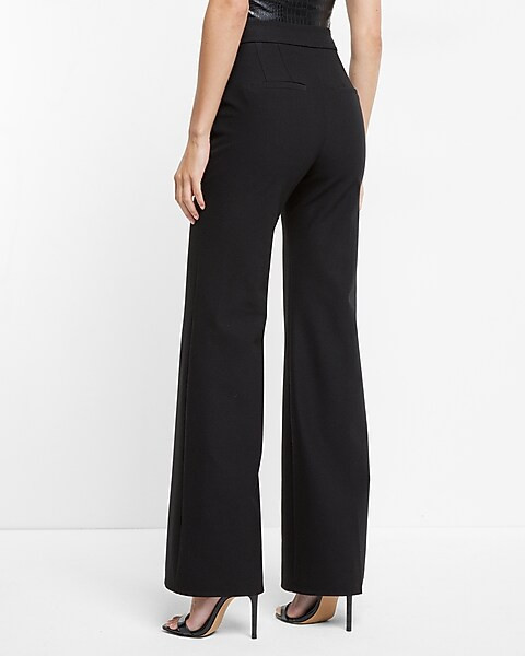 Super High Waisted Flare Trouser Pant | Express