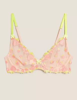 Strawberry Embroidered Plunge Bra A-E | Marks & Spencer (UK)