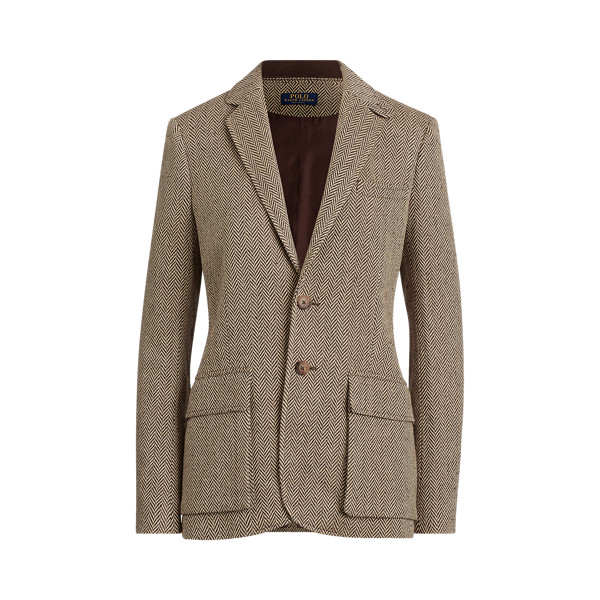 Herringbone Silk-Blend Blazer | Ralph Lauren (UK)