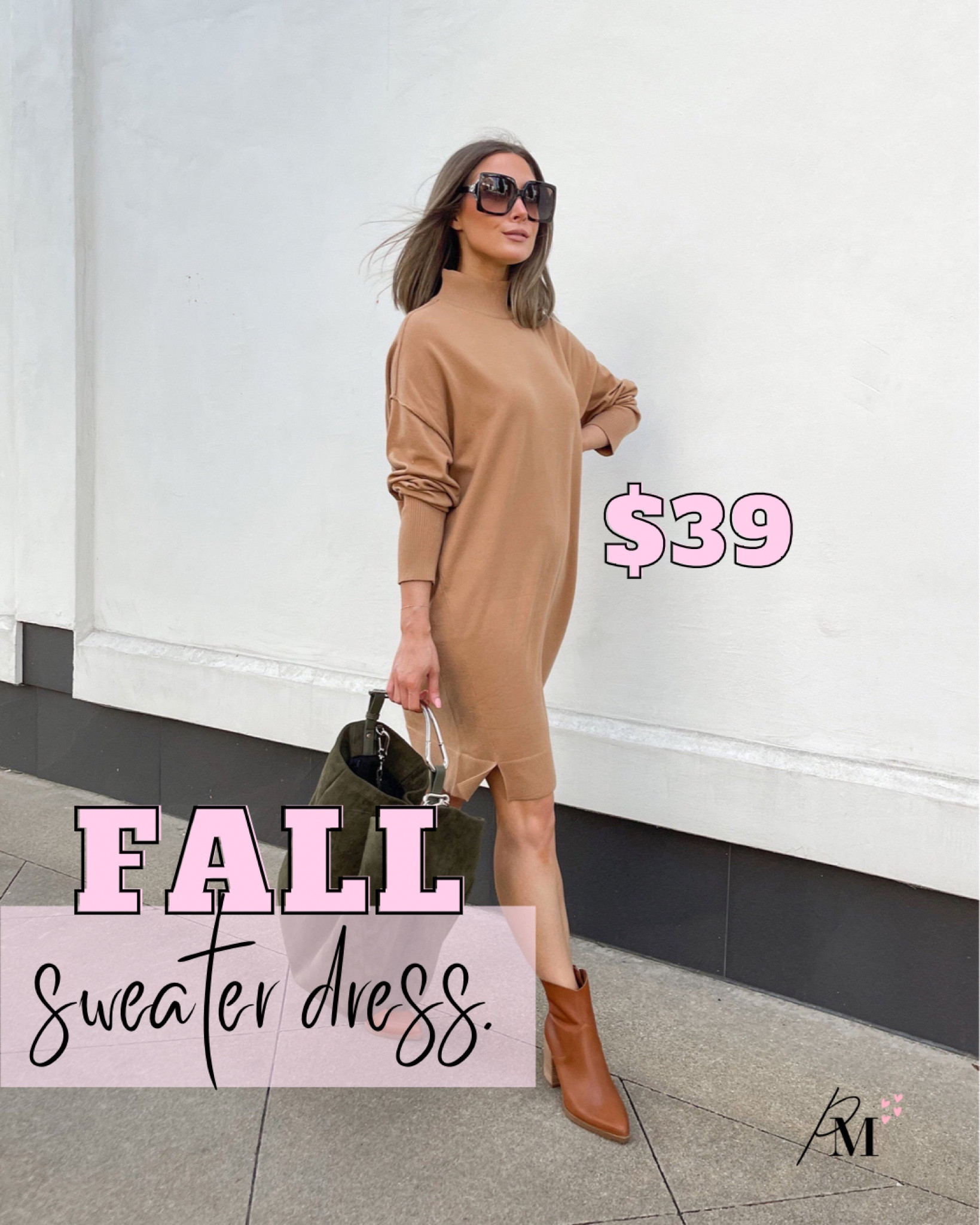 steve madden sweater dress (xs, tts)
steve madden cate boot 
steve madden suede shoulder bag 

#LTKstyletip #LTKSeasonal #LTKshoecrush