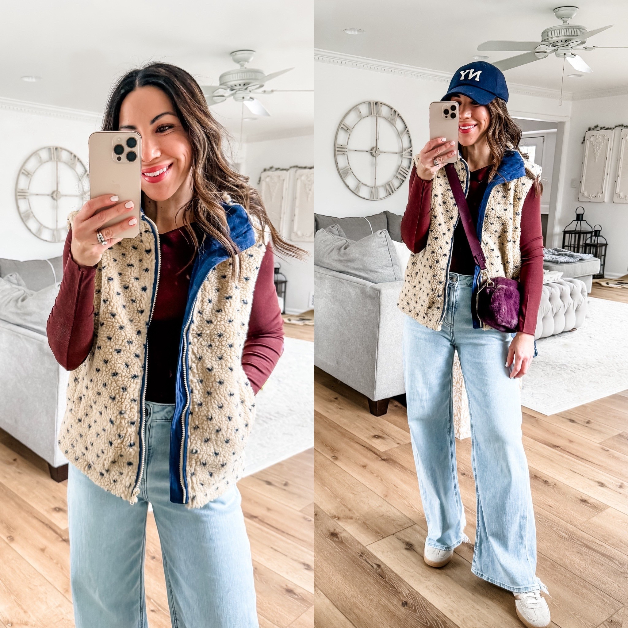 Baggy jeans 0 short. Sherpa vest XS. Top small. Sneaker size down.

#LTKFindsUnder100 #LTKSaleAlert #LTKFindsUnder50