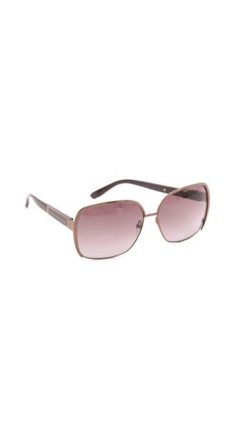 Marc By Marc Jacobs Oversized Glam Sunglasses - Brown/Brown Gradient | Shopbop