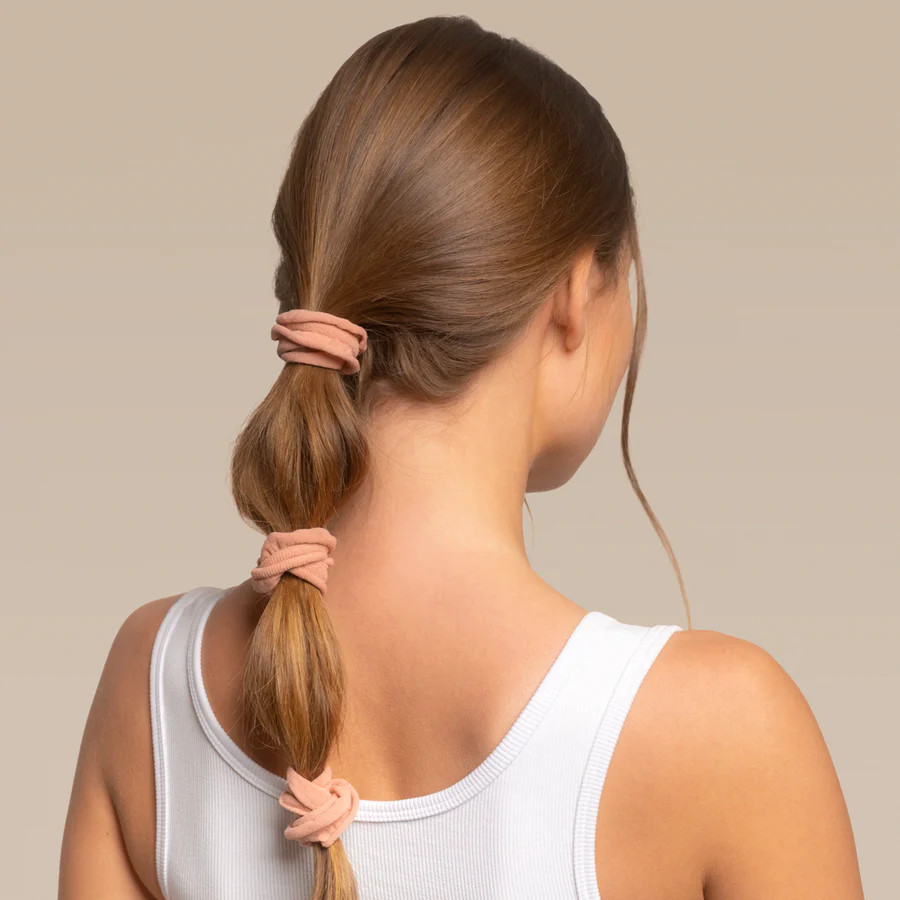 Blush Petal Hair Elastics | Kitsch