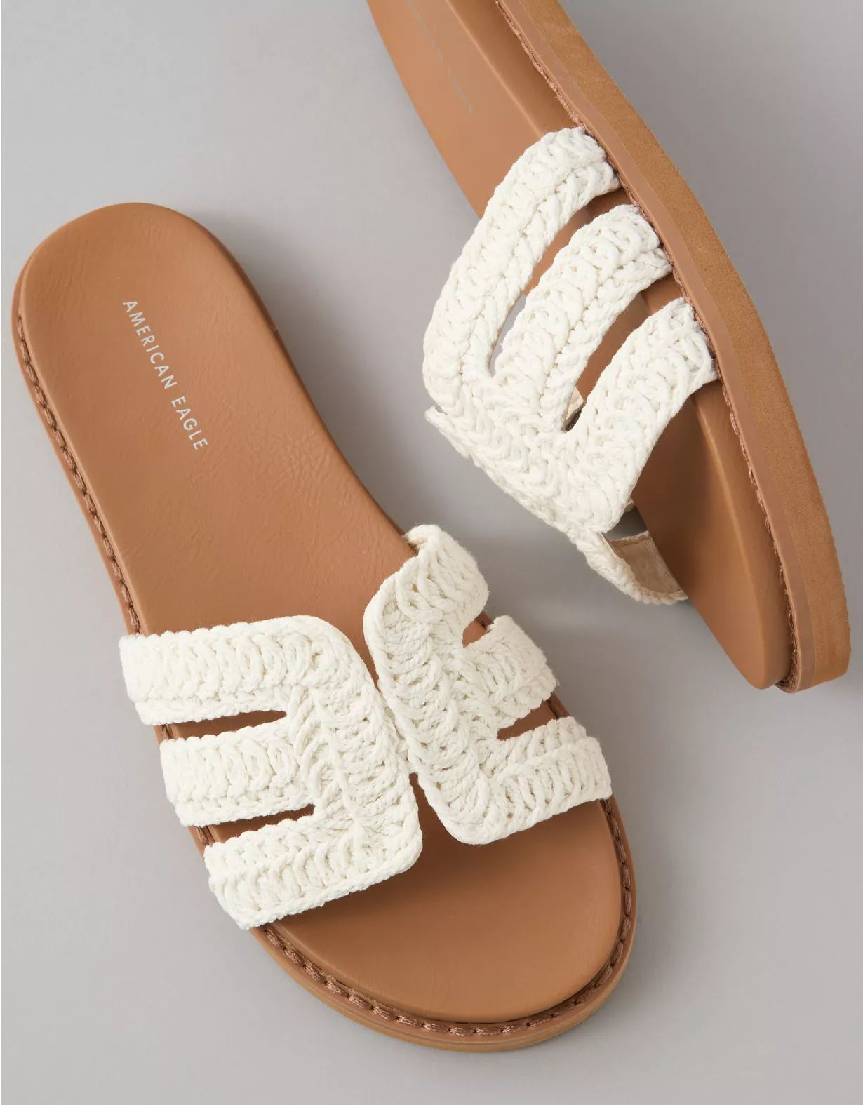 AE Crochet Slide Sandal | American Eagle Outfitters (US & CA)