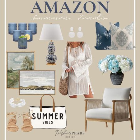 Amazon Home / Amazon Summer / Summer Florals / Accent Chairs / Beach Coverups / Summer Tote Bags / Summer Sandals / Framed vintage art / Summer Throw Pillows / 

#LTKstyletip #LTKSeasonal #LTKhome