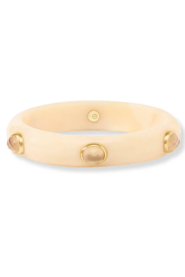 Julie Vos Carnaby Ivory Stone Bangle Bracelet | The Willow Tree