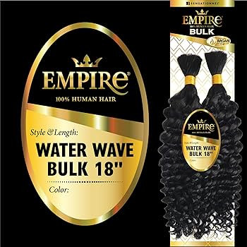 Sensationnel Empire Bulk hair braiding – Empire Water Wave Bulk 18 inch human hair extensions w... | Amazon (US)