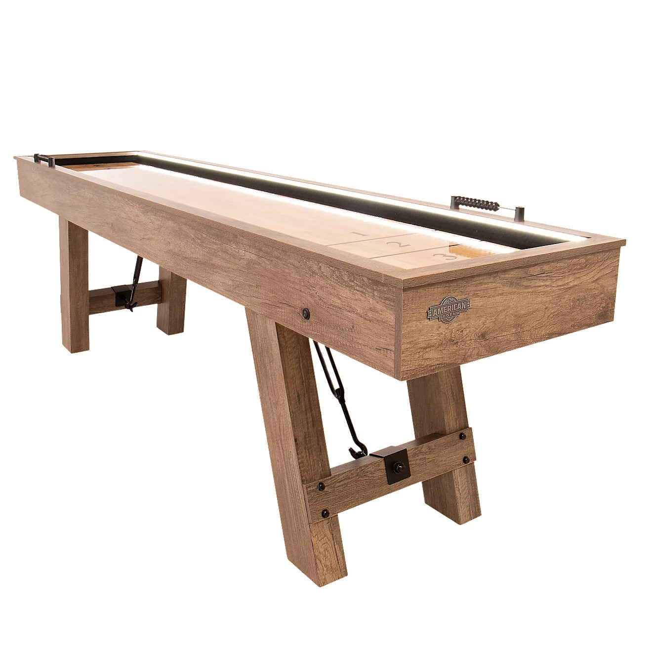 American Legend Brookdale 9’ LED Light Up Shuffleboard Table | Academy Sports + Outdoors
