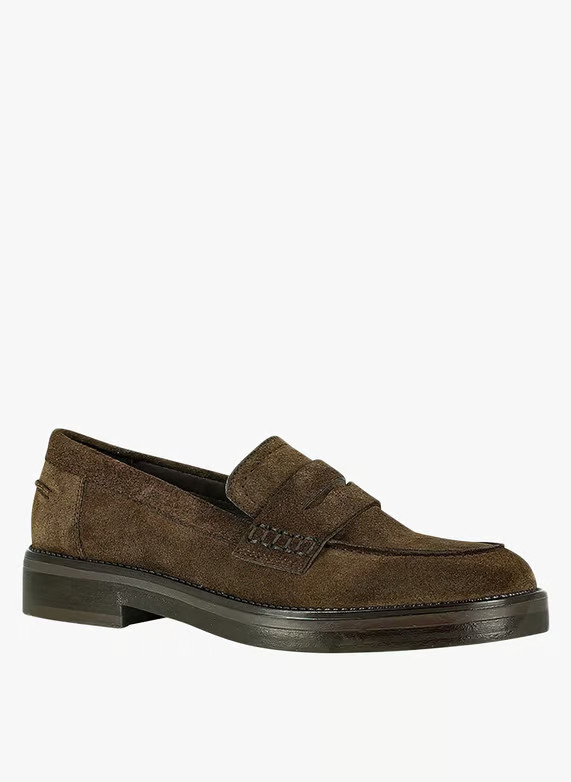 MOCASSINS EN CUIR VELOURS MARRON FONCE JONAK - FEMME | Place des Tendances | Place des tendances (FR)
