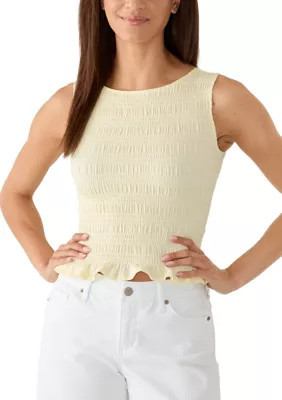 Pink Rose Women's Sleeveless Boat Neck Top | Belk