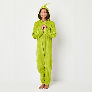 new!Kids Little & Big Unisex Dr. Seuss Grinch Long Sleeve One Piece Pajama | JCPenney