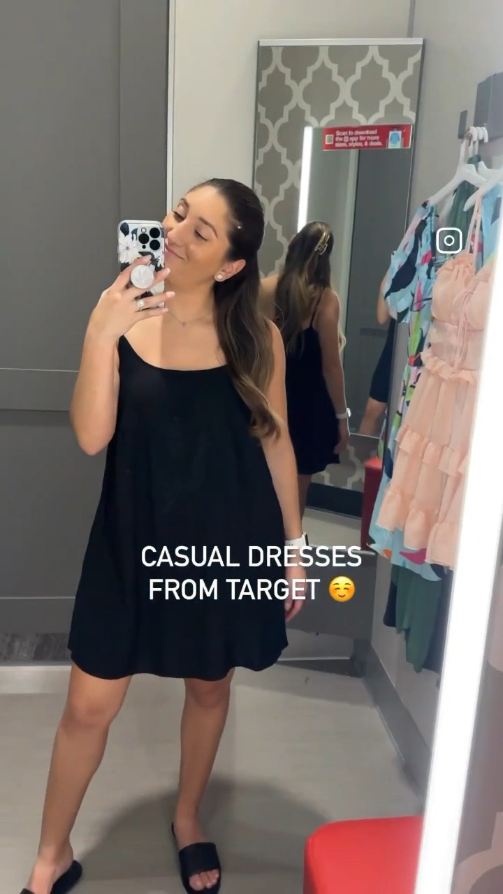 Cute and casual spring dresses from target! 
Black dress - size xs 
Lavender dress - size medium 
Stripped dress - size small

#LTKunder100 #LTKSeasonal