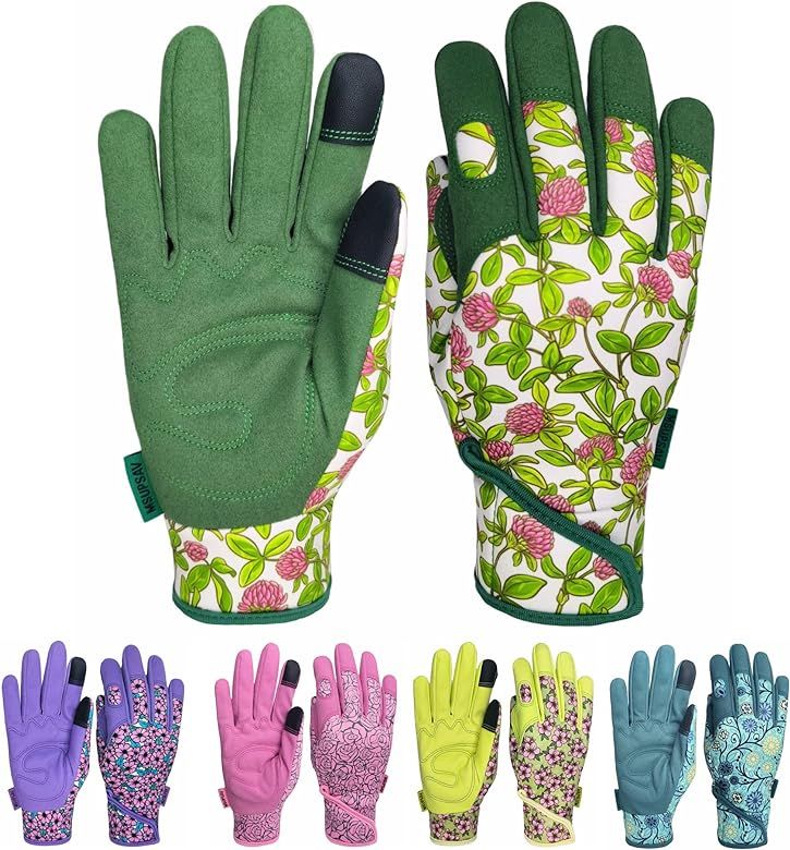 MSUPSAV Thorn Proof&Puncture Resistant Gardening Gloves with Grip,Garden Gloves for Women, Leathe... | Amazon (US)