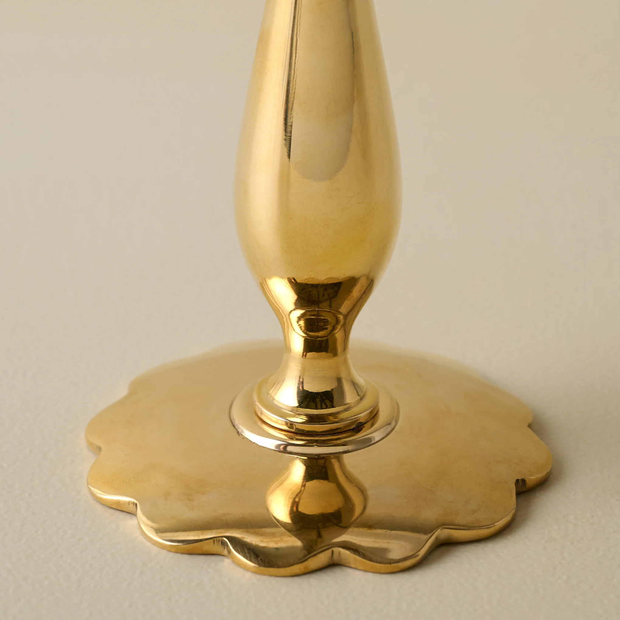 Eden Solid Brass Tulip Taper Holder | Magnolia