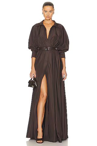 Super Oversized Boyfriend Shirt Flared Gown | FWRD 