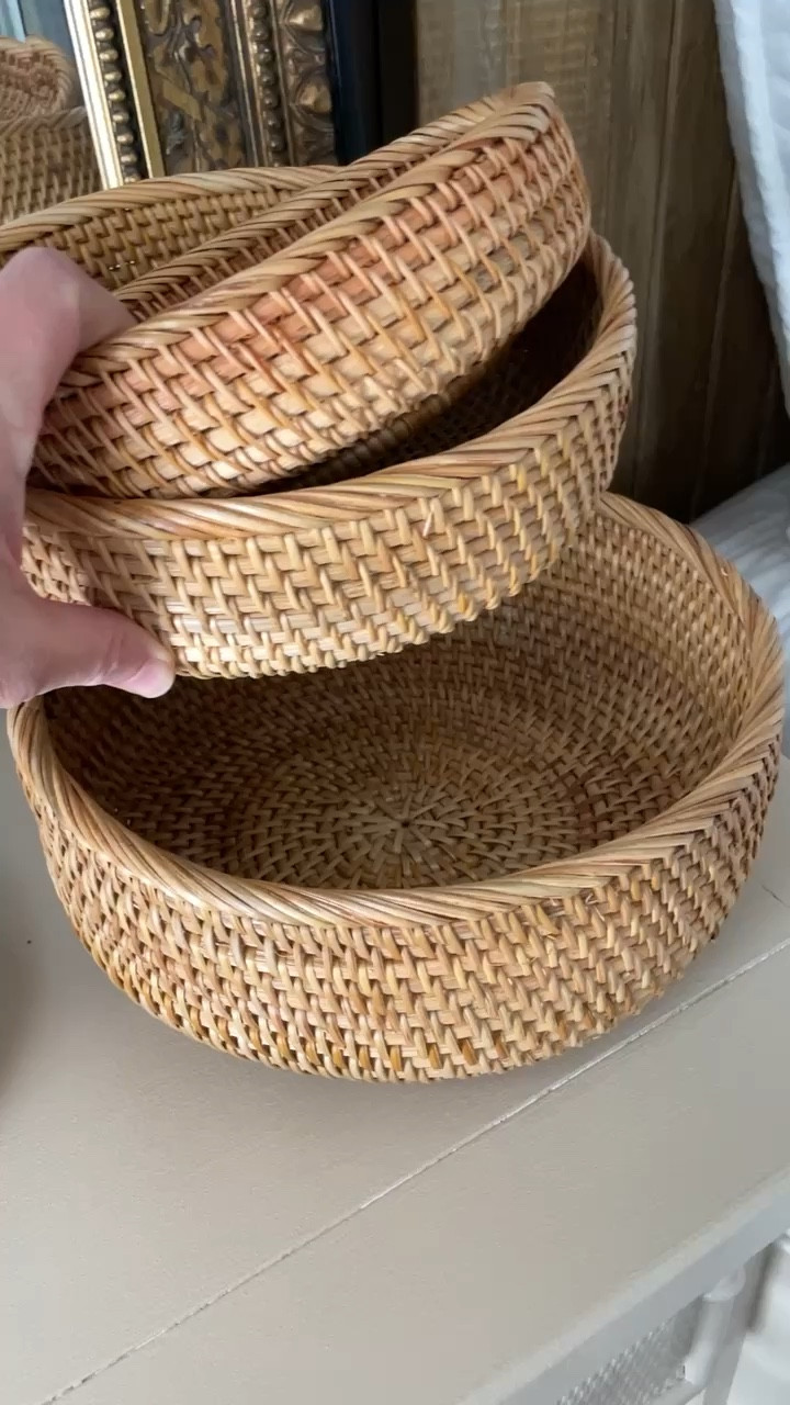 Woven baskets perfect for as a catch all or in the kitchen  

#LTKfindsunder50 #LTKhome #LTKover40