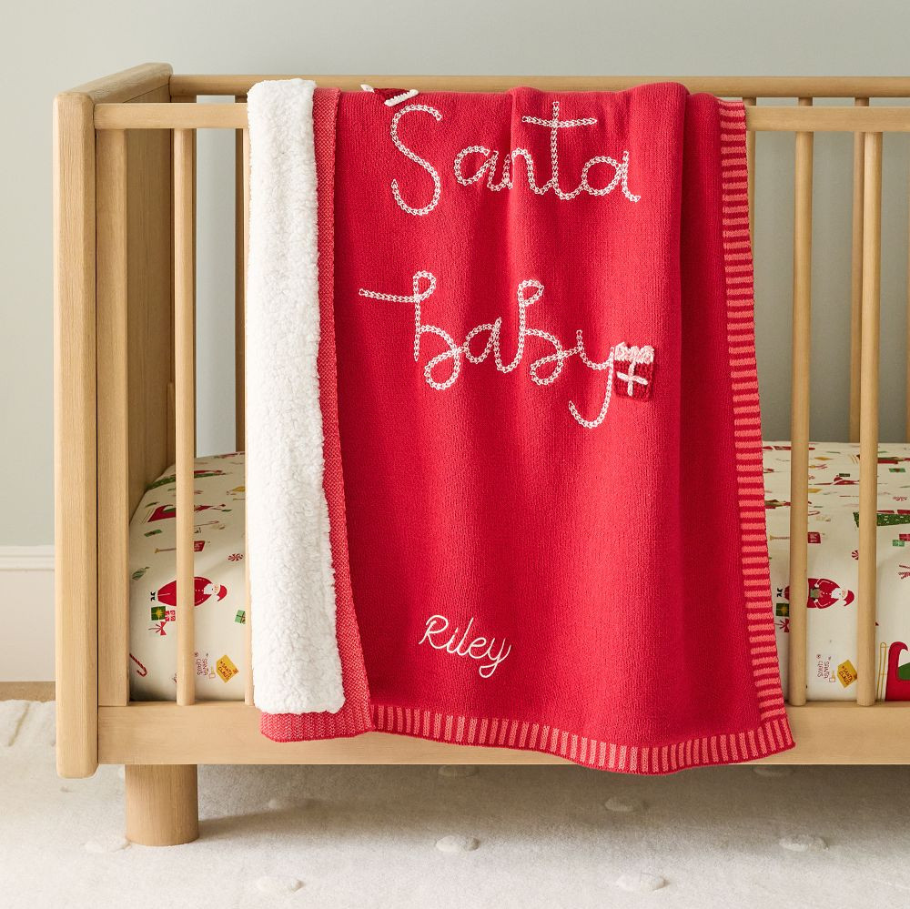 Santa Baby Knit Blanket | West Elm (US)