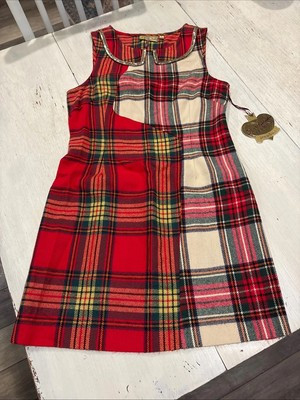 PRINCESS VERA WANG Juniors 7 Dress Red Plaid Printed Flannel~NEW | eBay US