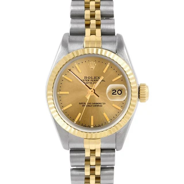 Pre-Owned Rolex 6917 Ladies 26mm Datejust Wristwatch Champagne Stick (3 Year Warranty) (Good) - W... | Walmart (US)