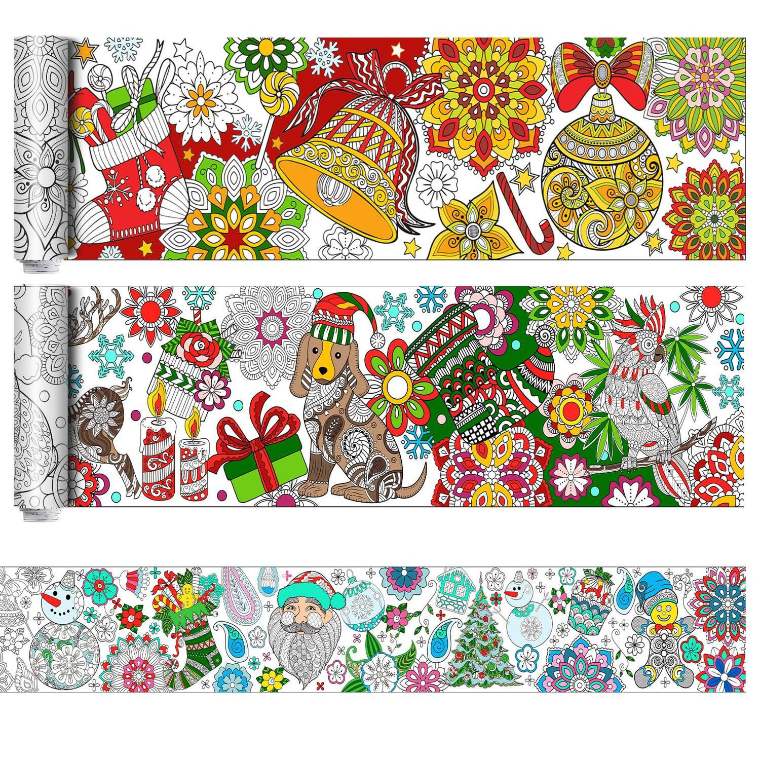 Paradigms Interiors - Christmas Posters 11.8 X Mandala Giant Diy Drawing Paper Large Xmas Sheets For Adult Home Classroom Family - Default | Best Buy U.S.