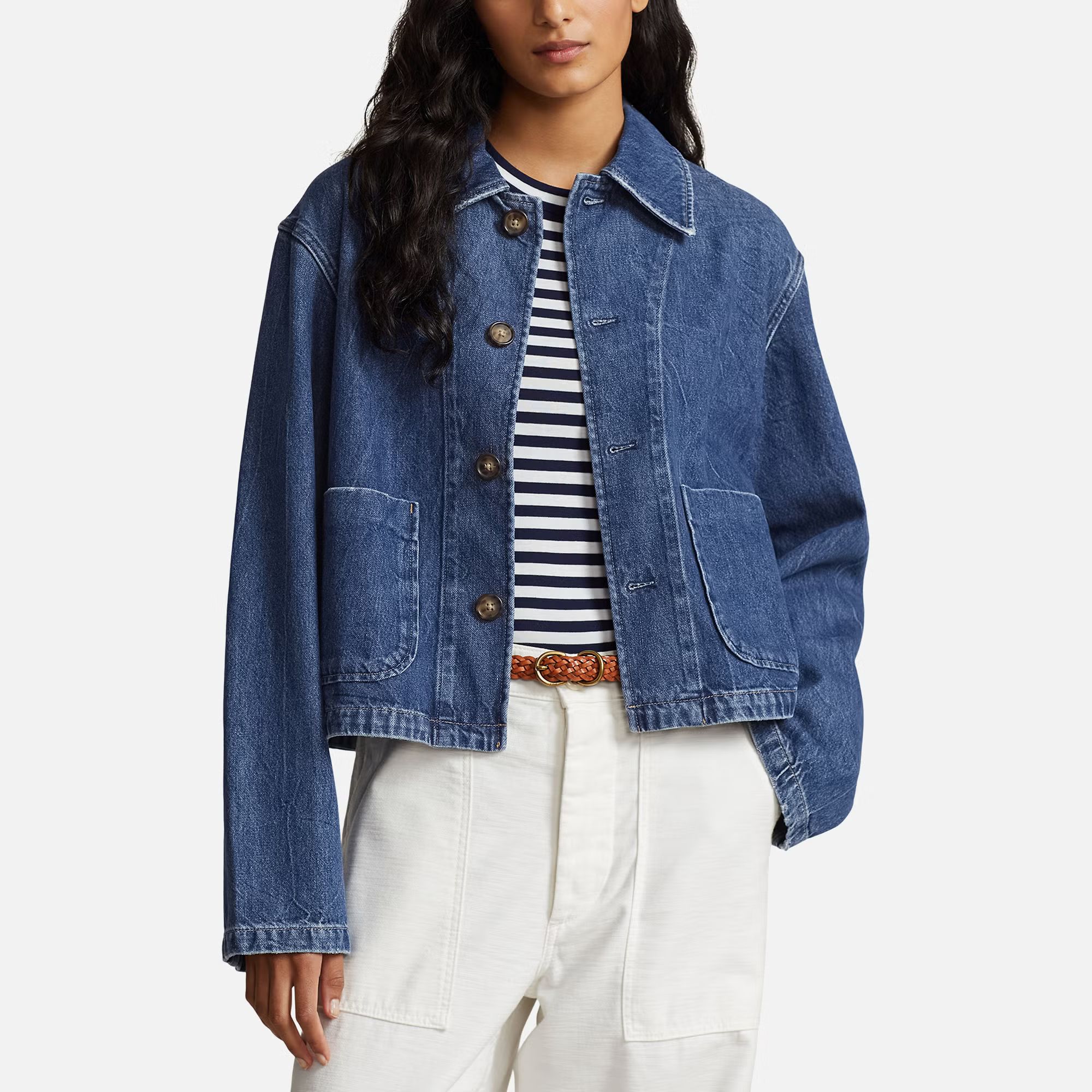 Polo Ralph Lauren Cropped Denim Jacket - S | Coggles | Coggles (Global)