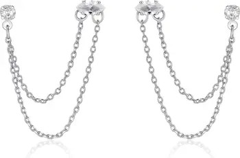 Double Piercing Chain Drop Earrings | Nordstrom