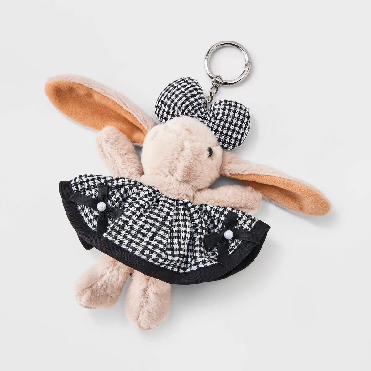 Girls' Plush Bunny Bag Charm - art class™ Cream | Target